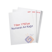 1 Den 1750 Ye Numaralı A4 Fotokopi Kağıdı