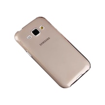 Samsung Galaxy J1 (J100) Kilif Soft Silikon Seffaf-Siyah Arka Kap 107181641