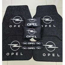 Opel Kaymaz Taban Dekoratif Oto Paspas Ve 2 Yastik 2 Kemer Araç Uygun