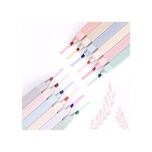 Ultra Pastel Renk Fosforlu İşaretleme Kalemi 6'li Set, İşaretleme Kalemi, Okul Ve Öğrenciler İçin Genel