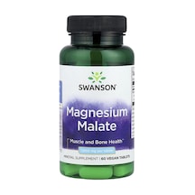 Takviye Swanson Vitamins, Magnesium Malate, 1,000 Mg, 60 Vegan Tablets