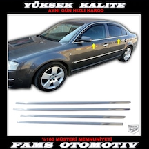 Skoda Superb Paslanmaz Krom Cam Çıta 4 Prç 2001-2008 Arası