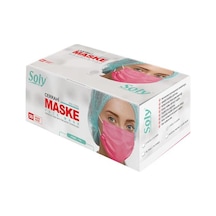 Soly Care 3 Katlı Telli Bez Maske 50'li