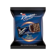 Eti Karam Gurme Bitter Çikolata Kremalı Gofret 3'lü 150 G - 8 Adet Tarı