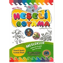 4e Neşeli Boyama Kitabı Renkli Türkçe-ingilizce Meslekler 1