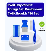 Universal Evcil Hayvan Bakımı İçin Dayanıklı Ve Çok Amaçlı Tarak Seti 4 Parça