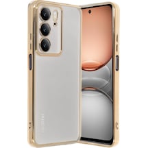 Realme C75 4g Kılıf Razer Lensli Silikon - Gold Altın