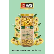 Has Premium Dilimli Yeşil Zeytin 500 G