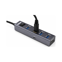 Usb Type-c 3.1 Gen1 Hub 4 Port 5 Gbps Gri Tu360