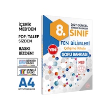 2027 8.Sınıf LGS MEB 3lü SET( Matematik-Fen-Türkçe) Soru Bankası Seti Renkli Baskı A4 BASKI ÜCRETİ