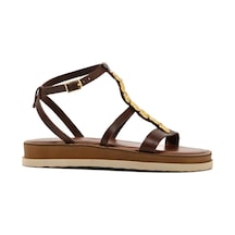 148 Brown Sandalet Kadın 262185 Myconian 2025 Greek Sandal Kahverengi