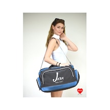 Jara Bag Jara Unisex Çok Bölmeli Uzun Askılı Spor, Seyahat Çantası Mavi Orta+büyük Jara14-4 Siyah
