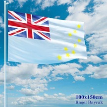 Tuvalu Bayrağı - 100x150 Cm 1 Metre X 1,5 Metre - Raşel Kumaş 1