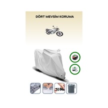 Gri Arka Çanta Ve Kilit Uyumlu Kuba Cg 50 Pro Ultra Uyumlu Motor Brandası