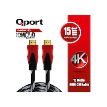 Qport Q-hdmı153 Hdmı 2.0 V Altın Uçlu Kablo 15 Mt-135463