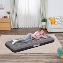 Bestway Single Tek Kişilik Şişme Yatak 185x76x22cm 671gy Gri