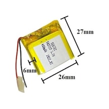 Sertec 582728 3.7v 400 Mah Lityum Polimer Pil 1.5a Drone Için Uygun Değildir