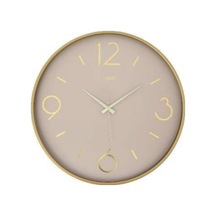 2024-2 Sarı 50 Cm Duvar Saati Modern Dekoratif Salon Ofis Saat Çok Renkli