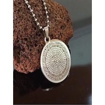 Cennet-ül Esma Unisex Çelik Top Zincirli Kolye Işıklı Kutuda Sevgiliye Eşe Anneye Kolye Beyaz