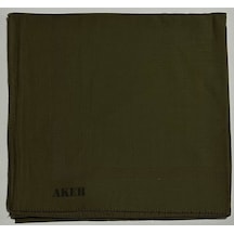 Aker Düz Pamuklu Koton Eşarp 1030950-951 Haki Haki Yeşili