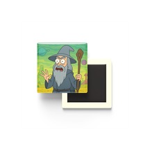 Gandalf - 9x9 Cm Baskılı Kare Buzdolap Magneti
