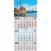 2027 Yılı Gemici Takvimi ---ortaköy Camii Büyük Mecidiye Camii