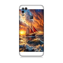İnfinix Hot 10 Play Uyumlu Renkli Yelken Desenli Silikon Kılıf