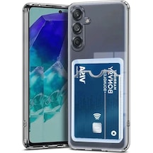 Samsung Galaxy A56 Kılıf Kart Şeffaf Silikon - Şeffaf