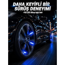 4'lü Led Sibop Işığı Hareket Sensörlü Araç Lastik Sibop Lambası - Lisinya