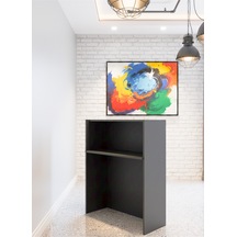 Resital Ledli Karşılama Bankosu G-90 Cm Ofis Kasa Resepsiyon Masası Banko-001-1-4