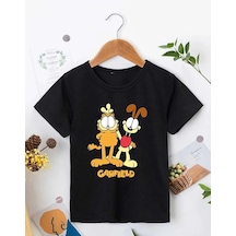 Çocuk Unisex Baskılı T-shirt - Siyah Çok Renkli