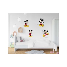 Sarı Mickey Mouse Çocuk Odası Dekoratif Sticker
