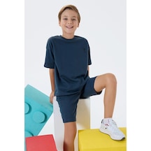 U.S. Polo Assn. U.s. Polo Assn Erkek Çocuk 2 Li Bermuda T-şhirt Takım Gri-2322 Gri