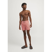 Jack & Jones Erkek Logo Baskılı Deniz Şortu - Fiji 12253118 - Gülkurusu