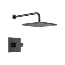 Modern Raincan Kare Tek Fonksiyonlu Duş Vanası Kiti Siyah, Duş Bataryası Seti, Yağmur Duş Başlığı Siyah, Duş Kiti, Mat Siyah T14268-bl-pp Vana Dahil Değildir Açık Mavi