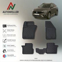 Fiat Egea Cross 2020 Sonrası Uyumlu Havuzlu Oto Paspas Station Wagon