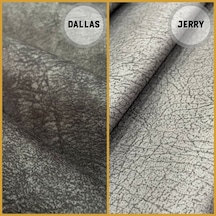 Antrasit Döşemelik Kumaş Nubuk Dallas Ve Jerry Desen
