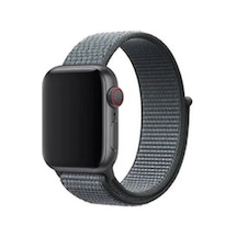 Apple Watch 38mm Uyumlu Krd-03 Hasır Kordon - Koyu Gri