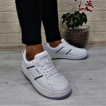 Kinetix Enner Pu Beyaz Comfort Fuspetli Atom Sneaker Spor Ayakkabı 001