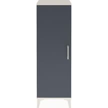 Arges Dolap Tek Raflı Tek Kapaklı Tek Askılı 44x30x134 Antrasit-antrasit Aytası