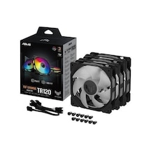 Asus Tuf Tr120 Argb 120mm Siyah Kasa Fanı 3-lü Paket
