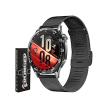 Huawei İle Uyumlu 22mm Milano Loop Kordon Gt6/gt6 Pro/gt5/gt5 Pro/gt4/gt3/gt3 Pro/gt2/gt2 Pro 46mm İçin Nefes Alan Gt6 Pro Terletmeyen Hafif Yapılı Paslanmaz Metal Gt6 Kordon Siyah Çok Renkli