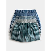 Marks & Spencer 5'li Pamuklu Boxer T14003960 Yeşil