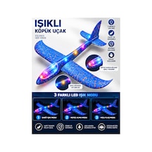 Led Işıklı Köpük Uçak Oyuncak -büyük Boy Hafif Ve Dayanıklı Eva Köpük Kolay Kurulum Açık Hava Çocuk Oyuncağı Mavi - 921717685