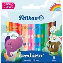 Pelikan Keçeli Kalem Combino Super Jumbo 9 Renk Keçeli Kalem