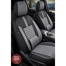 Opel Zafira Shadow Gri Tay Tüyü Oto Koltuk Kılıfı Tam Set-kolay Montaj-terletmez-ortopedik 1999-2008