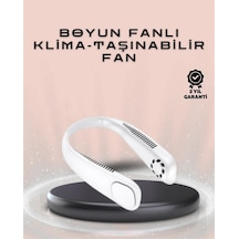 Mey Najmaddin Giyilebilir Sessiz Fan 224g Hafif, Bladeless Güvenli Tasarım, 5 Vitesli Soğutma, Usb Şarjlı Fan Naj