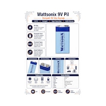 Wattsonix 9v Pil 1 Adet
