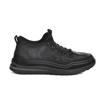 Siyah Lastik Bağcıklı Erkek Sneaker 25k582 M Siyah Siyah Lastik Bağcıklı Erkek Sneaker 25k582 M Siyah