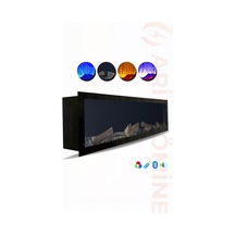 Arif Şömine Dekoratif Elektrikli Yapay Şömine - 100x30x18 Cm - Kumanda, Sabit Çıtırtı Sesi Ve Bluetooth Hoparlör